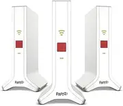 Fritz!Mesh Wi-Fi Set 4200 3-Pack, Multiroom Mesh Wi-Fi 6, TriBand up to 4200 Mbps, Compatible with All Standard Routers, Free Updates, 5 Year Warranty