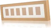 ifundom Birthday Photo Multiple Photo Frames for Wall Hoodie Babies Unique Picture Frame Kits Change Picture Board Registry for Keepsake Frame First Dad Light Brown Wooden