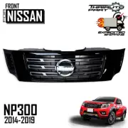 Front Grille Logo LED For Nissan Navara NP300 Frontier D23 2014-2018 Gloss Black (for: Nissan)