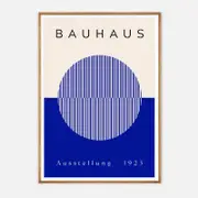 Galrie Bauhaus 1923 Exhibition Poster Iconic Geometric Art Print, Wood Frame, 70 x 100cm (28 x 40inch)