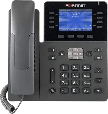 Fortinet FortiFone 380 FON-380B Mid Range IP Phone with 3.5" Color Screen 28K