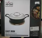 All-Clad Cast Iron 10" Deep Skillet w/ Lid & Trivet #E265S364 Black BRAND NEW