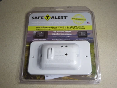 Safe-T-Alert 85 Series Carbon Monoxide Propane Gas Alarm 12V White 85-741-WT