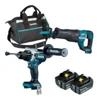 在飛比找PChome24h購物優惠-MAKITA 牧田 DLX2449GX1 18V無刷雙機組(