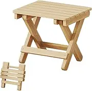 Folding Stool, Small Folding Stool | Portable Wooden Step Ladder - Camping Accessories Folding Footrest for Adults Lightweight Portable Wooden Folding Stool