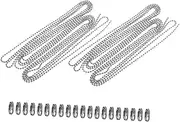 LIFKOME Stainless Steel Ball Chain 2 Sets Bead Chain Matching Connectors for Jewelry Wire