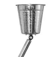 Premium Metal Ice Bucket with Hammer Finish & Yacht Fishing Rod Holder for Boat