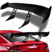 57" UNIVERSAL GT2 STYLE PAINTED BLACK DOWN FORCE RACING REAR TRUNK SPOILER WING
