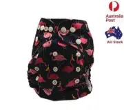 Reusable Modern Cloth Nappies Baby Girl Girly Nappy With Free Inserts Diaper 278