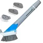 Dishwashing with Soap Dispenser Brush Scrub Cleaner Sponge Dish Scrubber