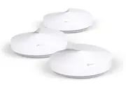 TP-Link Deco M5 3-Pack Whole Home Mesh Wi-Fi 1300Mbps System, Built-In Antivirus, Quality of Service, Covers 500sqm 2xGbit Port USB-C, BT, Homecare