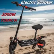 Foldable Off-Road Electric Scooter E-Bike 2000W Motor 70KM/H 50KM Range
