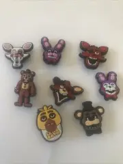 Five Nights at Freddy's Shoe Charms for Crocs 8 Piece Lot Video Game Characters