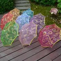 在飛比找ETMall東森購物網優惠-兒童小傘玩具傘裝飾傘道具傘蕾絲傘透明傘舞蹈傘小傘影樓