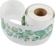 Generic 1 Roll Eucalyptus Leaves Border Sticker Self Adhesive Bulletin Board Trim for Classroom Home Office Decor Lightweight Residue Farmhouse Style Classroom Decor