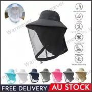 Mosquito Insect Head Net Mesh Protector Hat for Outdoor Fishing Hiking Camping