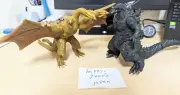 Movie Monster Series Godzilla King Ghidorah Soft Vinyl Set Godzilla The Ride ver