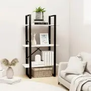 Storage Shelf White 60x30x105 cm Solid Pine Wood