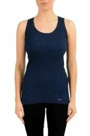 Dsquared2 Women's Sparkling Blue Sleeveless Knitted Top US XS IT 38