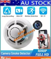 ✅HD 1080P Smoke Alarm Live Camera Mini Wifi wireless Cam Home Security CCTV