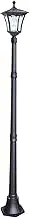 Kemeco ST4301B Filament LED Cast Aluminum Solar Post Light Fixture with 3-Inch Fitter Base for Outdoor Garden Post Pole Mount