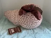 Folkmanis Folktails Furry Folk Large Hermit Crab in Shell Hand Puppet Plush