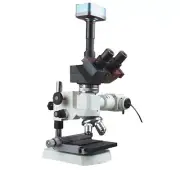 600x Trinocular Incident Light Microscope w XY Stage 1.3Mp Camera Polarizing Kit