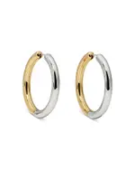 kate spade new york Interlock Medium Hoop Earrings, 1.4
