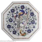 12" Marble Side Table Top Pietra Dura Inlay Art Home Decorative