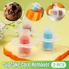 2X Plunger Cutter pastry Corer Cupcake Corer Decorating Divider Cake Making Tool