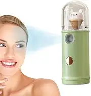 YONGBAO Handheld Humidifier - Mini Size Nano-Hydration Air Humidifiers - Cactus Shape, Power Bank Function, Anti-Clogging Nozzle, Portable for Kids Adults, Home