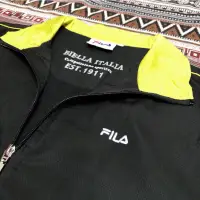 在飛比找蝦皮購物優惠-古著品 FILA 翻領 長袖 夾克 風衣 外套