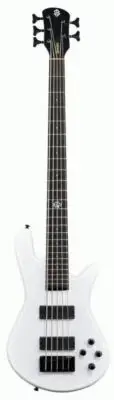 SPECTOR NS ETHOS HP 5-STRING BASS - WHITE WITH EMG DC PICKUPS