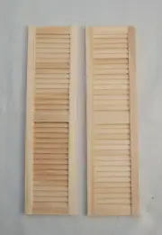 SHUTTERS #5018 dollhouse 1:12 scale miniature window 1pair wooden Houseworks