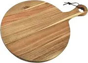 HAKIDZEL Cutting Board Wooden Pizza Serving Board Platter with Handle Perfect for Commercial Pizza Sets Home Decor