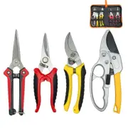 Sutekus Gardening Scissors Set of 4 Pruning Shears with Rock Function Pruni 790