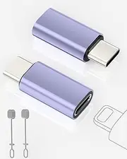 2 Pack Lightning to USB C Adapter for iPhone 15/16/16 Pro/16 Plus/Pro Max, Samsung S24, Support Charging and Data Transfer, Type C Charging Cable, Not for Audio/OTG/Headphones/Square Reader