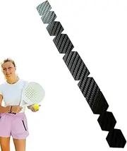 Racket Frame Tape - Flexible Black Racket Border Seal, Wear-Resistant Paddle Sticker | Anti-Scratch Sports Equipment Trim, Long-Lasting Frame Protector for Indoor Outdoor Game Accessories
