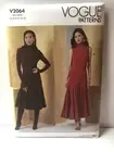 Vogue Sewing Pattern V2064 Misses Dress With Sleeves Variations Sizes 6-14 New.