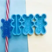 Bulk lot of 67 molds Ginger bread straw topper silicone mold