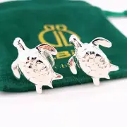NEW B.Billie Sterling Silver 925 Turtle Tortoise Animal Shirt Cufflinks