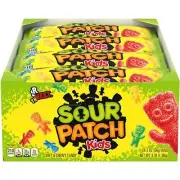 SOUR PATCH KIDS Soft Chewy Candy 24 Pack Assorted Fruit Flavors 2 Ounce Bags