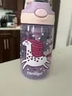 Aubrey Kids Cleanable Water Bottle with Silicone Straw and Spill-Proof Unicorn