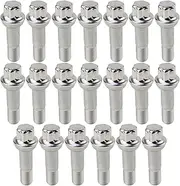 Bomunik 20 PCS Wheel Lug Nuts Bolt 14mm x 1.5 Stainless Steel Wheel Stud Fit for Mercedes Benz GLK300 GLK350 GLE320 GLE400 ML500 S550 CL63 ML350 GLK350 CL500 GL450 GLS450 S400 S500 S600 S63 0009905407