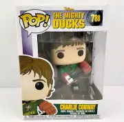 The Mighty Ducks #788 Charlie Conway Funko Pop Vinyl Figure + Pop Protector