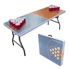 BASKETBALL COURT BEER PONG TRESTLE TABLE - Folding 1.8m 6 Foot | Drinking Game
