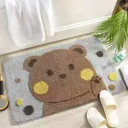 Indoor Door Mat Anti Skid Colorful Front Door Rug 60x40cm Entrance Mat for House DecorationBubble Bear 40x60cm Thickened