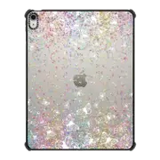 iPad Air 13-inch (M2/M3) iPad Impact Case White Butterflies and Colorful Sparkles Burst