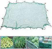 Leona Co Universal Cargo Net - Adjustable Elastic Truck Bed Net with 15 Hooks, 2M x 3M Nylon Mesh Organizer for Car, SUV, Truck, Trailer - Durable Storage Solution for Camping, Travel, and More