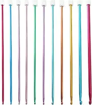 XUNQUCOM Metal Oxide Aluminium Crochet HooksKnitting Crochet Hooks 11pcs 2mm-8mm Woolen Tools